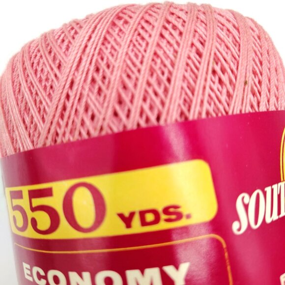 Vintage Blush Pink South Maid Crochet Thread 550 Yds Mercerized Cotton USA - Picture 7 of 7